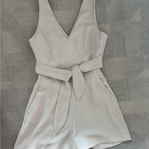 Aritzia Cream Jumpsuit